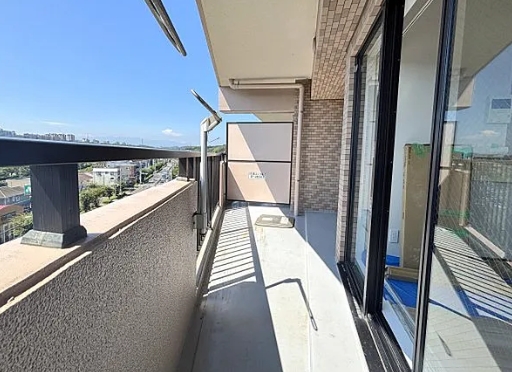 八王子市越野の中古マンションのバルコニーの写真