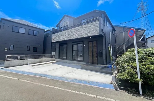 八王子市子安町2丁目の新築戸建ての1号棟の外観の写真