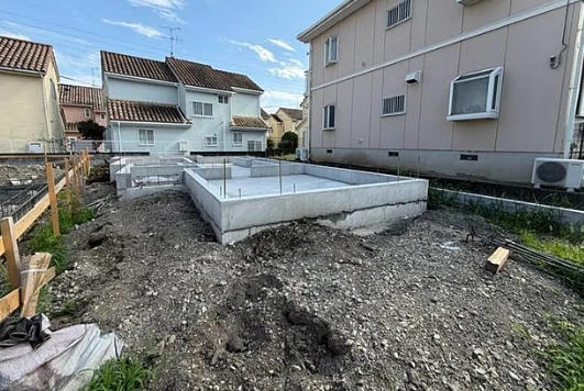 八王子市椚田町の新築戸建ての1号棟の外観の写真