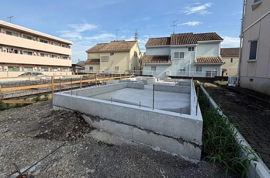 八王子市椚田町の新築戸建ての1号棟の外観の写真