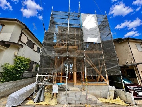 八王子市緑町の新築戸建ての外観の写真