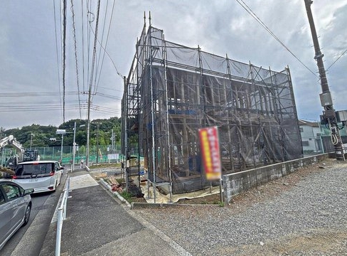 八王子市中山の新築戸建ての外観の写真