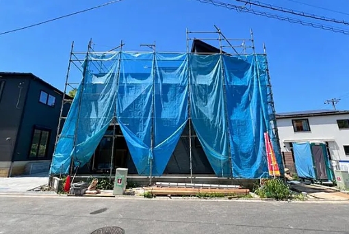 八王子市弐分方町の新築戸建て1号棟の外観の写真