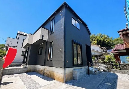 八王子市弐分方町の新築戸建て2号棟の外観の写真