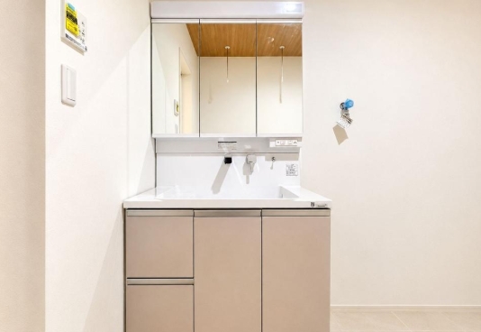 八王子市西片倉3丁目の中古戸建ての洗面化粧台の写真