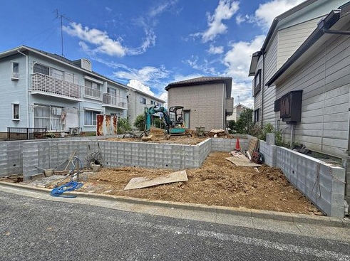 八王子市散田町4丁目の新築戸建ての外観の写真