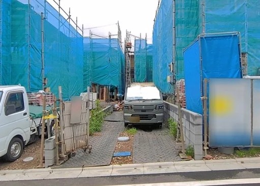 八王子市館町の新築戸建ての2号棟の外観の写真