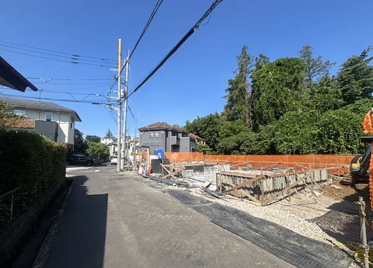 八王子市寺田町の新築戸建ての1号棟の外観の写真