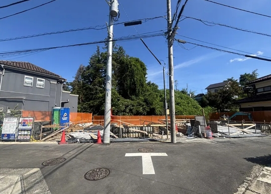 八王子市寺田町の新築戸建ての2号棟の外観の写真