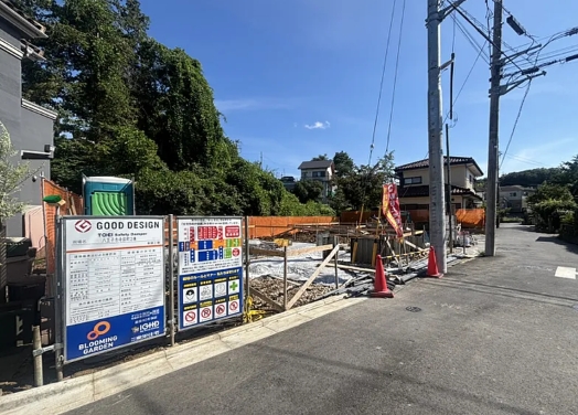 八王子市寺田町の新築戸建ての2号棟の外観の写真