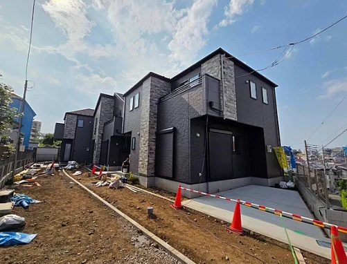八王子市上野町の新築戸建て1号棟の外観の写真