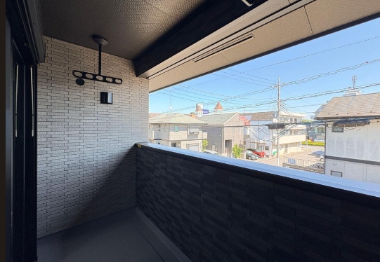 八王子市山田町の新築戸建て2号棟のバルコニーの写真