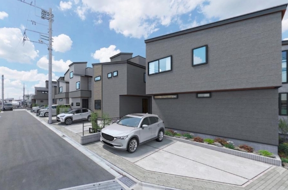 町田市金森6丁目の新築戸建ての2号棟の外観の写真