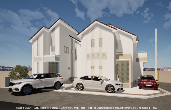 町田市玉川学園3丁目の新築戸建ての2号棟の外観の写真