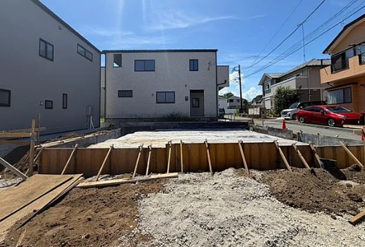 相模原市中央区田名の新築戸建て1号棟の外観の写真