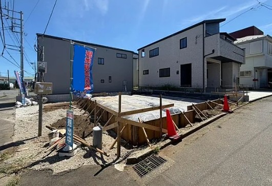 相模原市中央区田名の新築戸建て1号棟の外観の写真