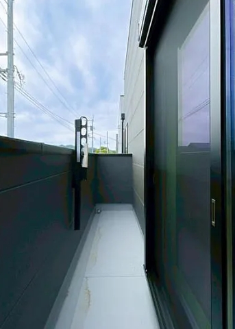 相模原市中央区田名の新築戸建て5号棟のバルコニーの写真