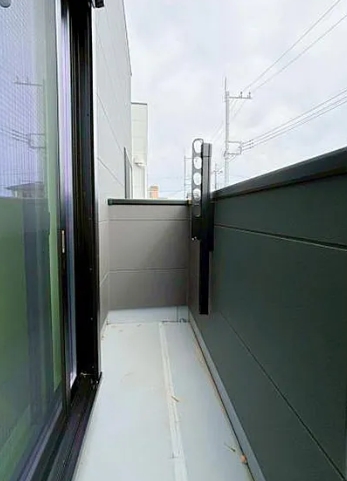 相模原市中央区田名の新築戸建て7号棟のバルコニーの写真