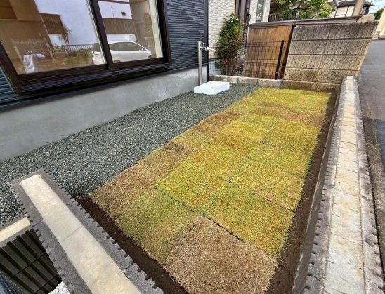 相模原市緑区西橋本4丁目の新築戸建ての庭の写真