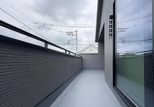 相模原市中央区光が丘3丁目の新築戸建て2号棟のバルコニーの写真