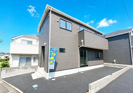 相模原市中央区上矢部3丁目の新築戸建て1号棟の外観の写真