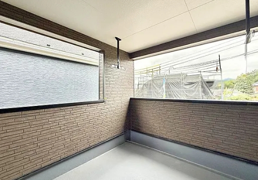 相模原市中央区田名の新築戸建て1号棟のバルコニーの写真