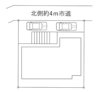 町田市西成瀬1丁目の中古戸建の区画図の写真
