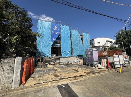 町田市能ヶ谷7丁目の新築戸建ての外観の写真