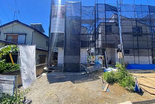町田市小山町の新築戸建ての1号棟の外観の写真