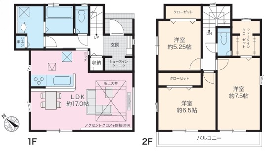 町田市常盤町の新築戸建て3号棟の外観の写真