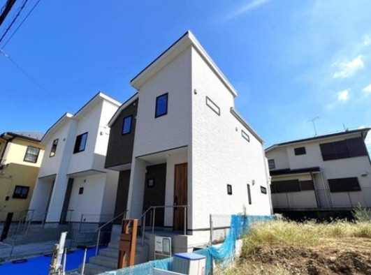 町田市鶴川4丁目の新築戸建て1号棟の外観の写真