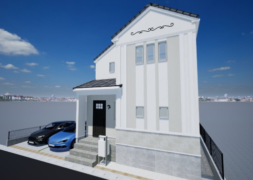 相模原市中央区上矢部5丁目の新築戸建ての外観の写真
