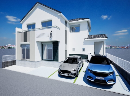 相模原市中央区弥栄1丁目の新築戸建ての外観の写真