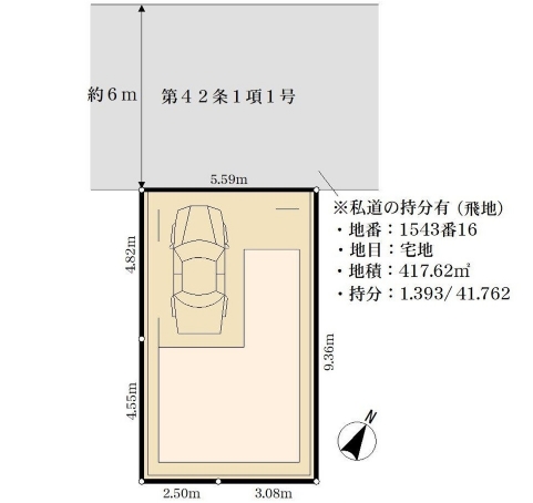 相模原市南区相模台4丁目の新築戸建ての区画図の写真