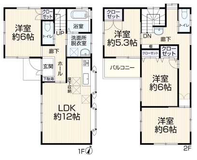 相模原市南区相模台7丁目の中古戸建ての間取図の写真